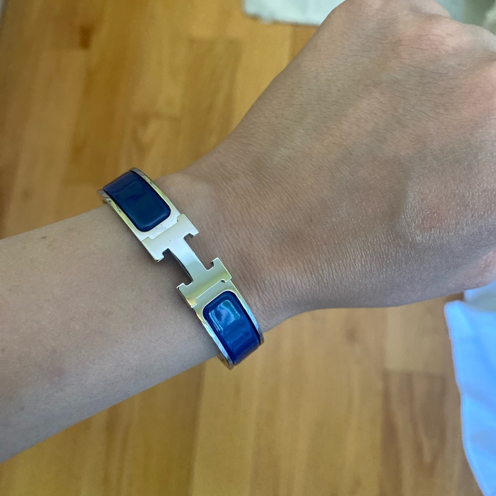 Hermes Clic H Bracelet in Blue